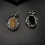 pendentif ovale luxe