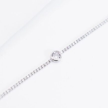 gourmette f argent 296