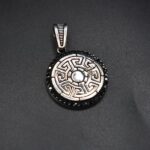pendentif ronde luxe