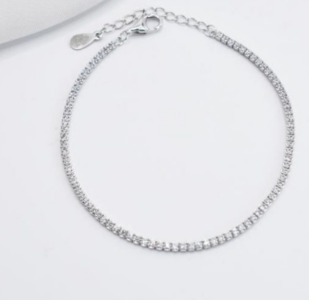 gourmette f argent 329