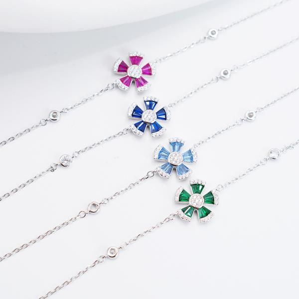 gourmette f argent 252